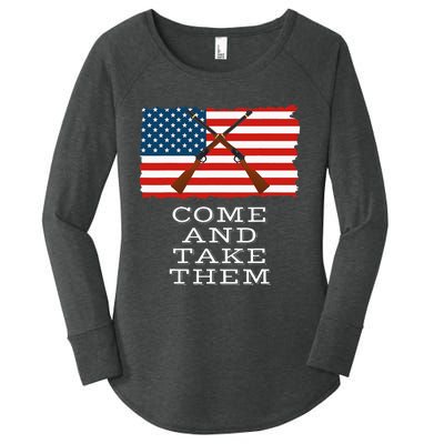 Come And Take It 2nd Amendment Gun Rights I Will Not Comply Women's Perfect Tri Tunic Long Sleeve Shirt