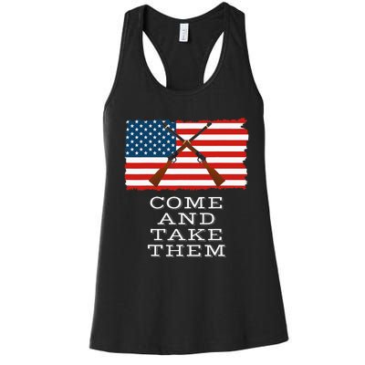 Come And Take It 2nd Amendment Gun Rights I Will Not Comply Women's Racerback Tank