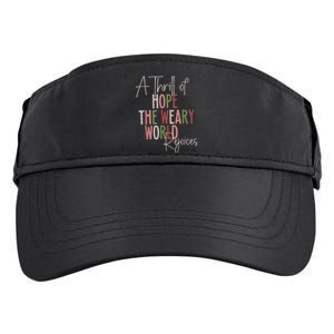 Christmas A Thrill Of Hope The Weary World Rejoices Xmas Adult Drive Performance Visor