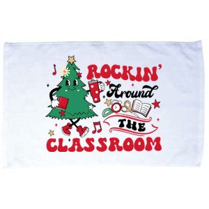 Christmas Around The Classroom Teacher Xmas Tree Vibes Microfiber Hand Towel