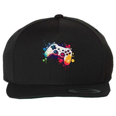 Control All The Things Video Game Controller Gamer Wool Snapback Cap