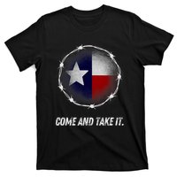 Come And Take It Texas Flag Barbed Wire Patriotic Usa T-Shirt