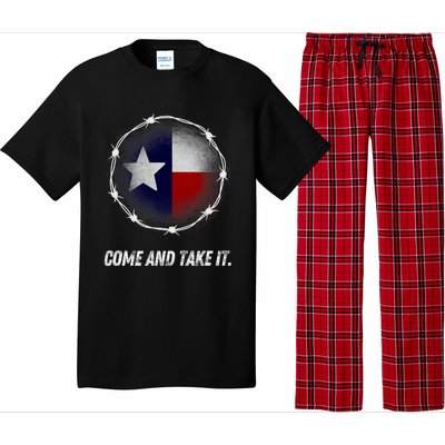 Come And Take It Texas Flag Barbed Wire Patriotic Usa Pajama Set