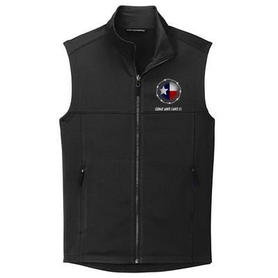 Come And Take It Texas Flag Barbed Wire Patriotic Usa Collective Smooth Fleece Vest