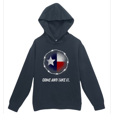 Come And Take It Texas Flag Barbed Wire Patriotic Usa Urban Pullover Hoodie