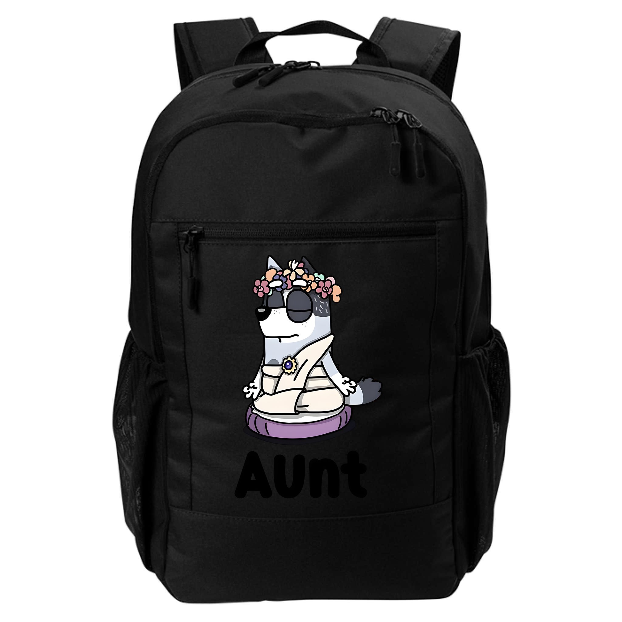 Cute Aunt Trixie Heeler Dog Family Funny Matching Backpack