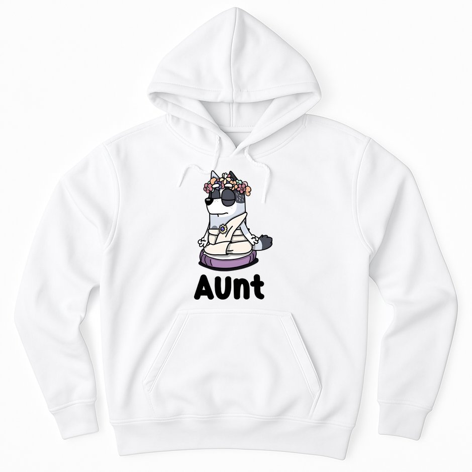 Cute Aunt Trixie Heeler Dog Family Funny Matching Hoodie