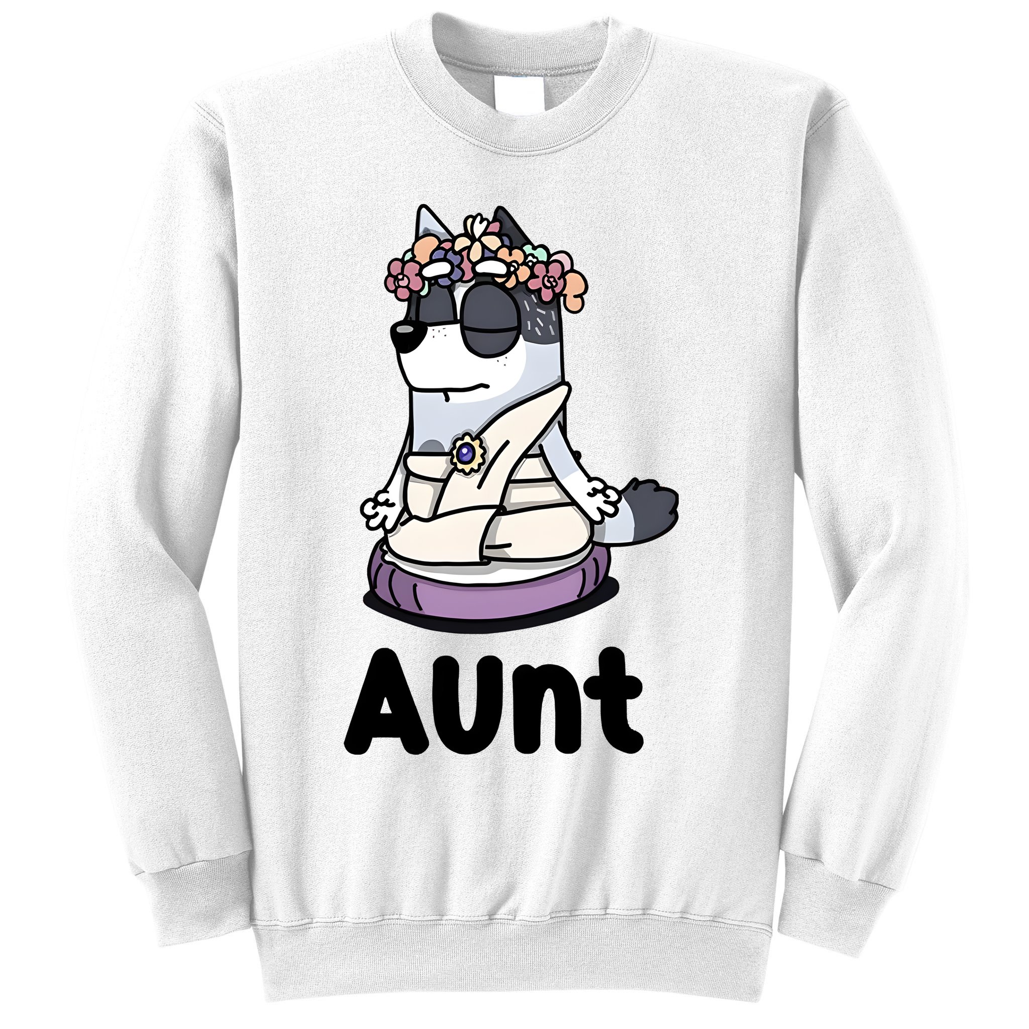 Cute Aunt Trixie Heeler Dog Family Funny Matching Sweatshirt