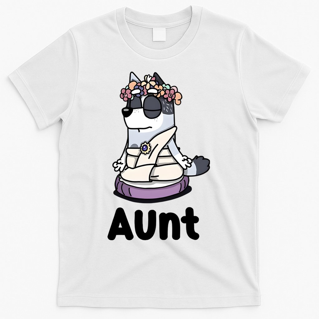 Cute Aunt Trixie Heeler Dog Family Funny Matching T-Shirt