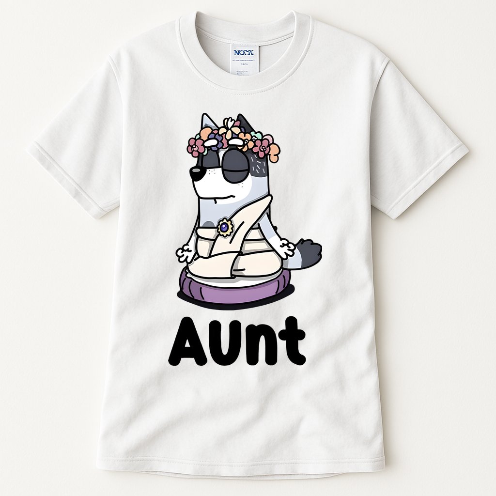 Cute Aunt Trixie Heeler Dog Family Funny Matching Tall T-Shirt