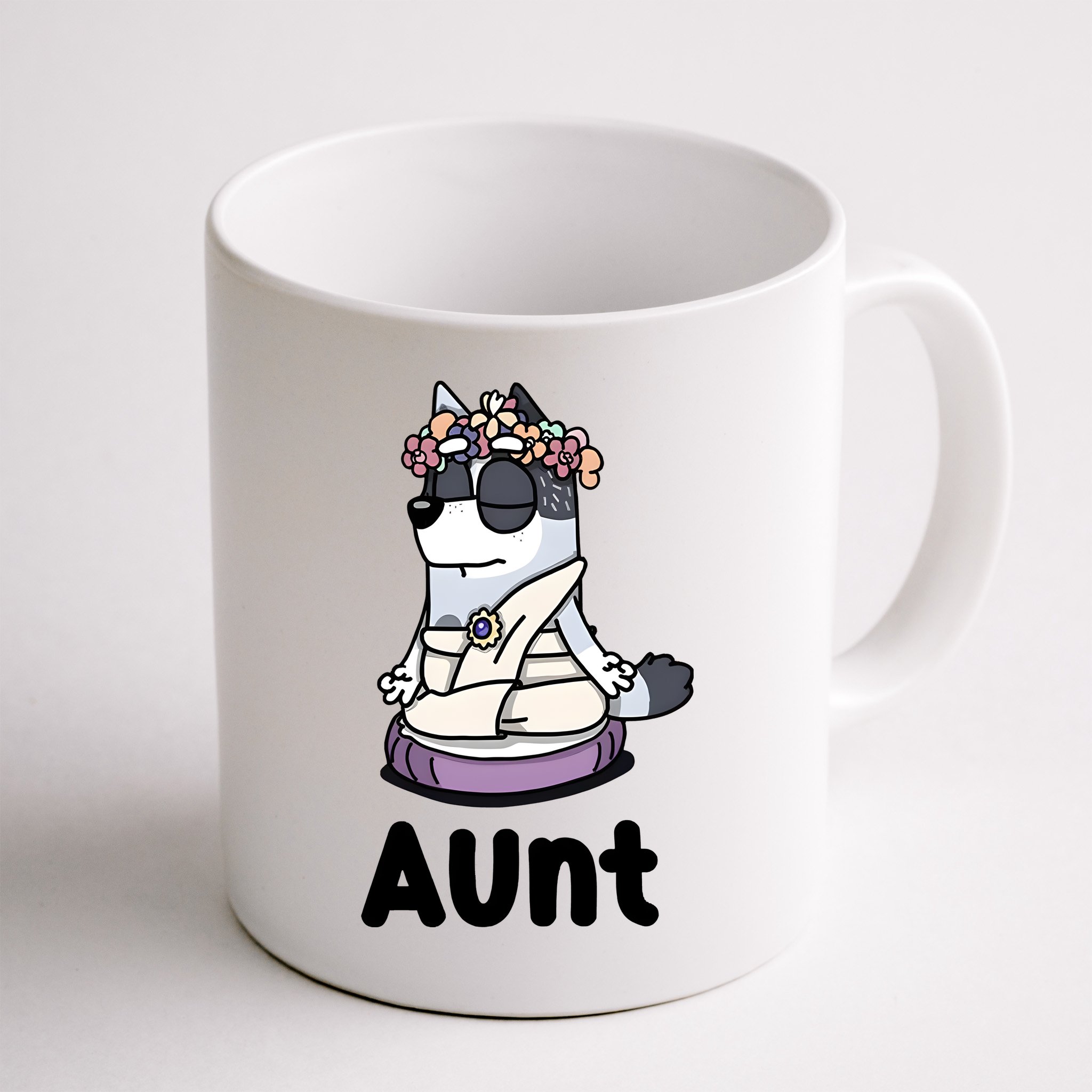 Cute Aunt Trixie Heeler Dog Family Funny Matching Mug