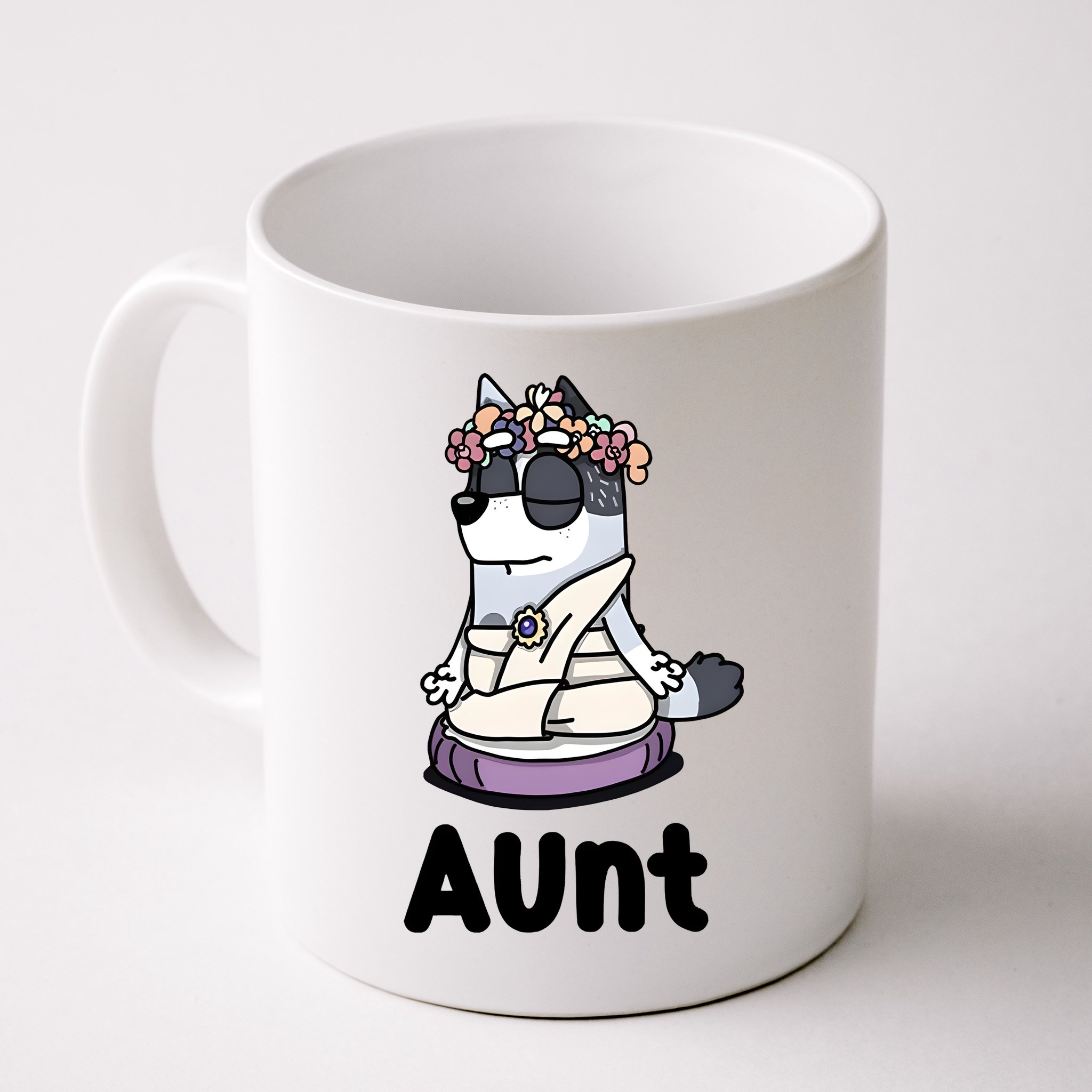Cute Aunt Trixie Heeler Dog Family Funny Matching Mug