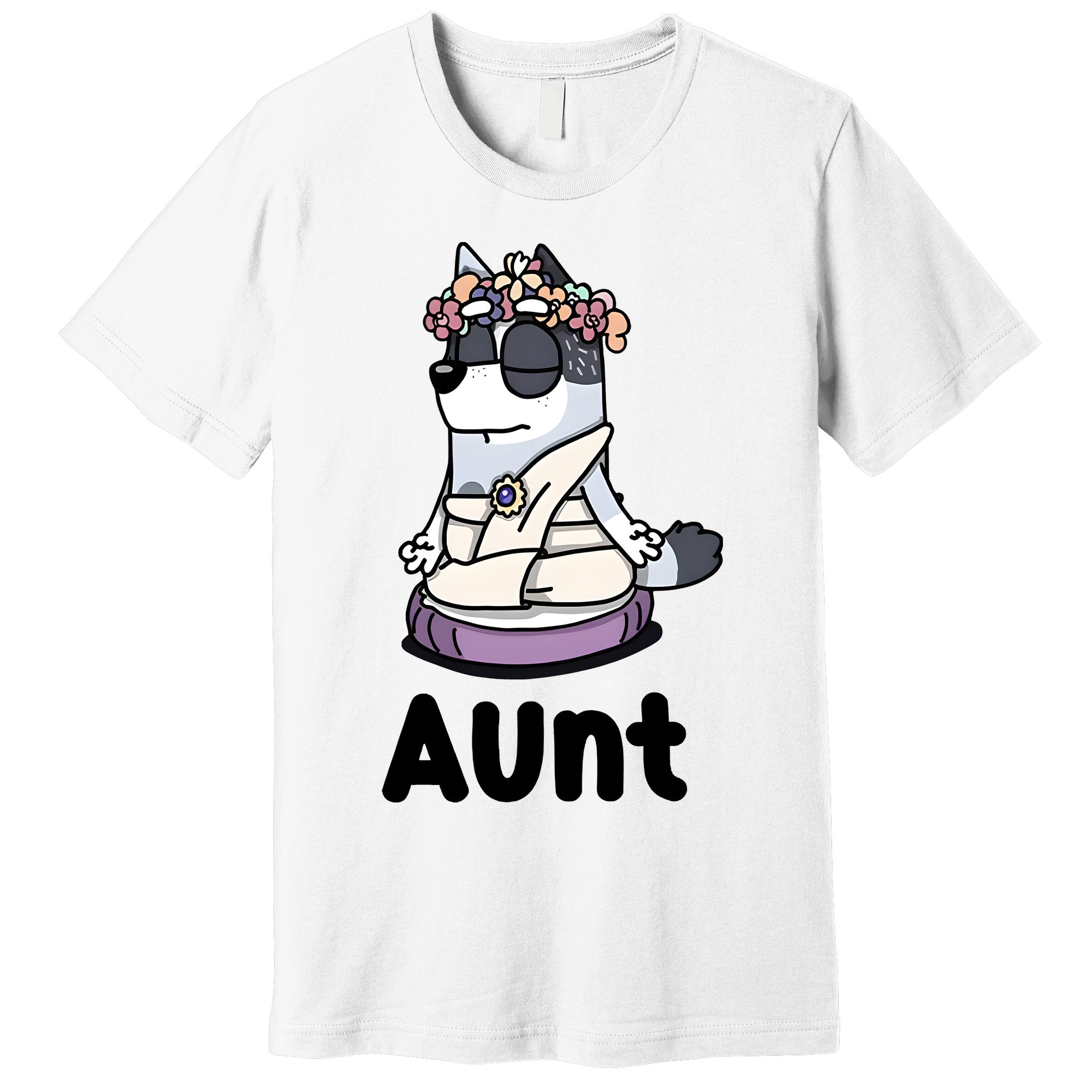 Cute Aunt Trixie Heeler Dog Family Funny Matching Premium T-Shirt
