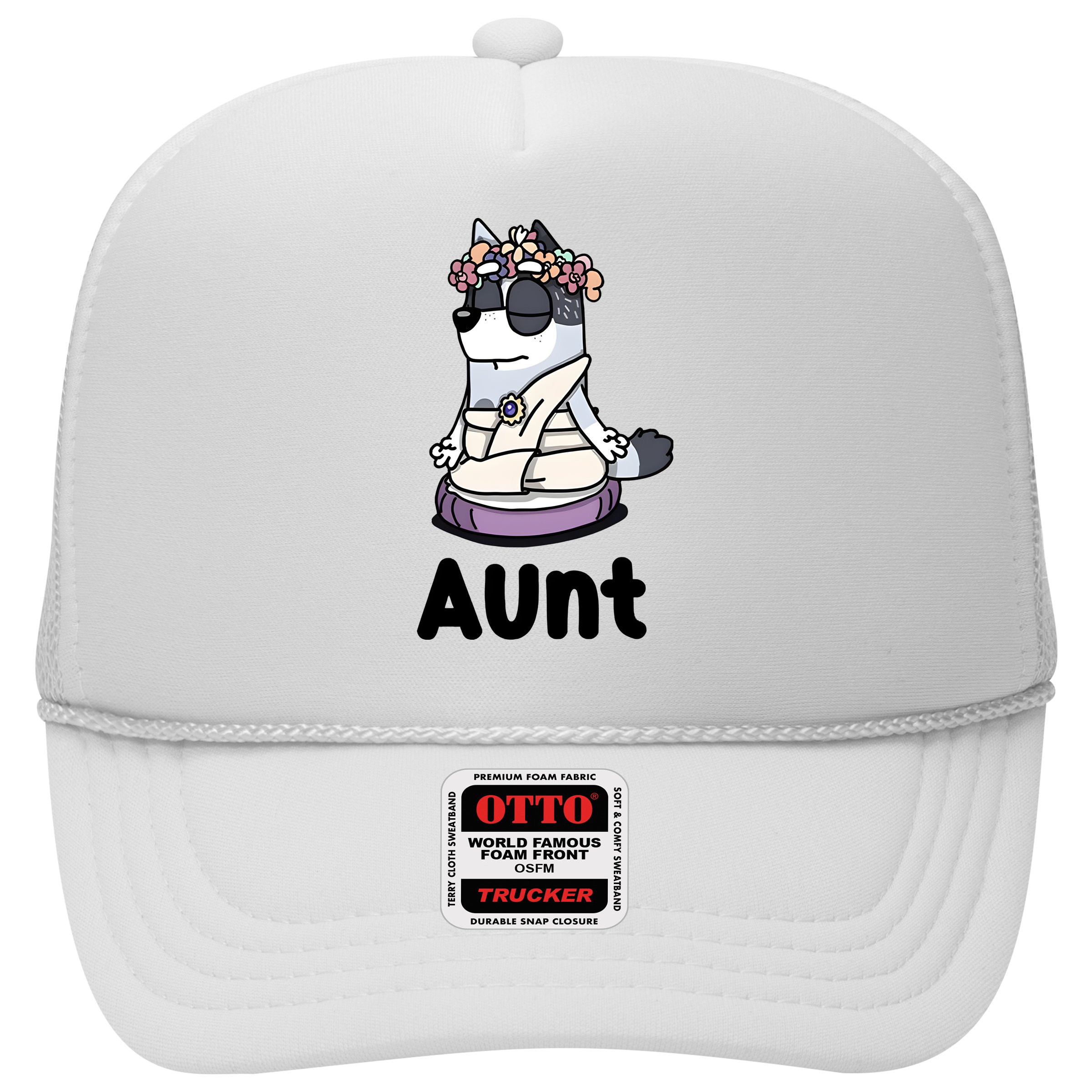Cute Aunt Trixie Heeler Dog Family Funny Matching Hat