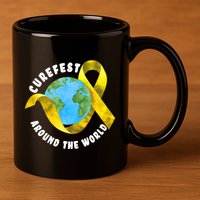 CureFest Around The World 11oz C Handle Ceramic Mug
