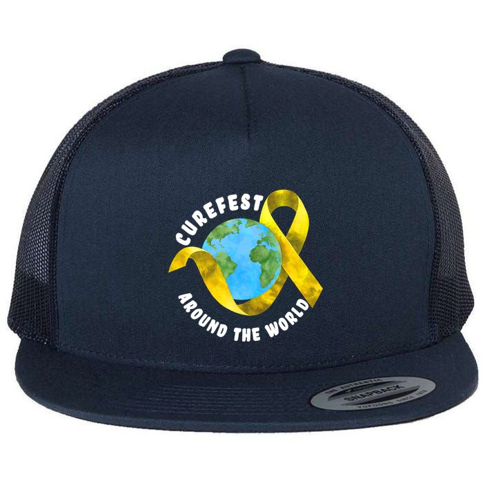 CureFest Around The World Flat Bill Trucker Hat