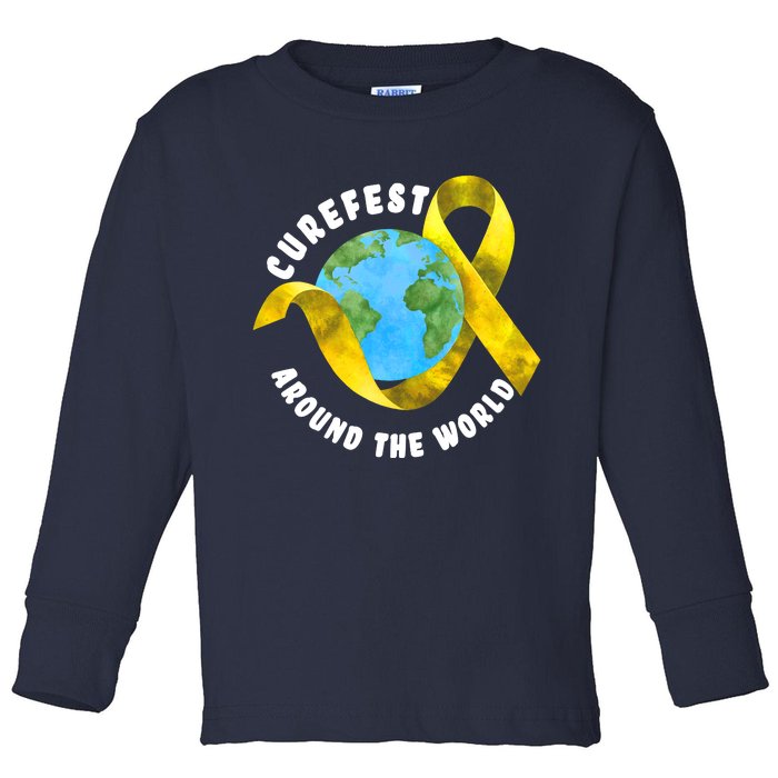 CureFest Around The World Toddler Long Sleeve Shirt