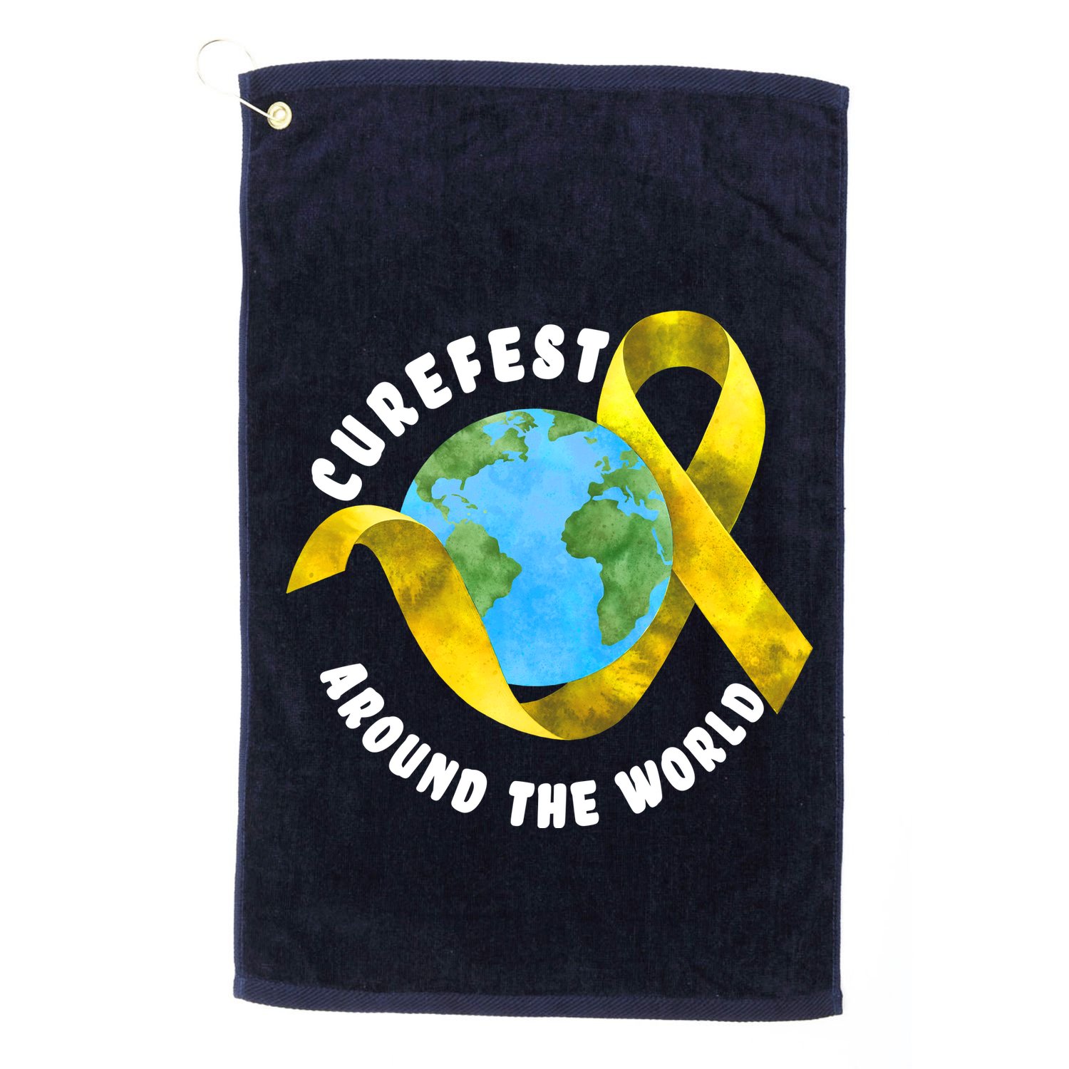 CureFest Around The World Golf Towel