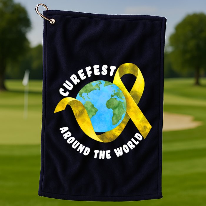 CureFest Around The World Golf Towel