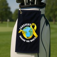 CureFest Around The World Golf Towel
