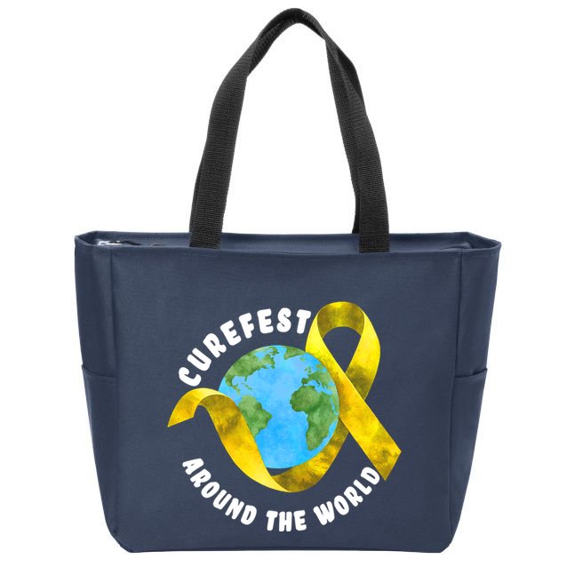 CureFest Around The World Zip Tote Bag