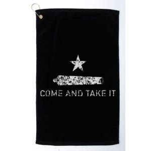 Come And Take It Texas Gift For Texans Platinum Collection Golf Towel