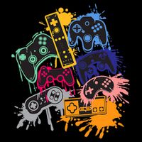 Control All The Things Video Games Controller Gamer Colorful Mousepad