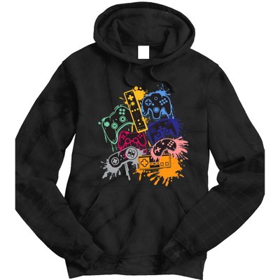 Control All The Things Video Games Controller Gamer Colorful Tie Dye Hoodie