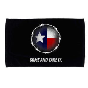 Come And Take It Texas Flag Barbed Wire Patriotic Usa Microfiber Hand Towel