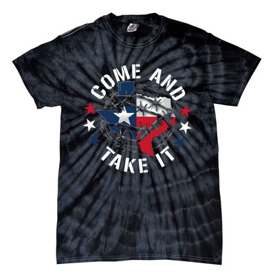 Come And Take It Texas Flag Texas Border Usa State Of Texas Tie-Dye T-Shirt