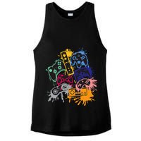 Control All The Things Video Game Controller Ladies PosiCharge Tri-Blend Wicking Tank