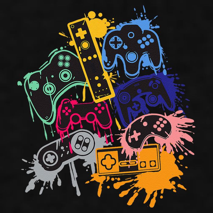 Control All The Things Video Game Controller Ladies PosiCharge Tri-Blend Wicking Tank