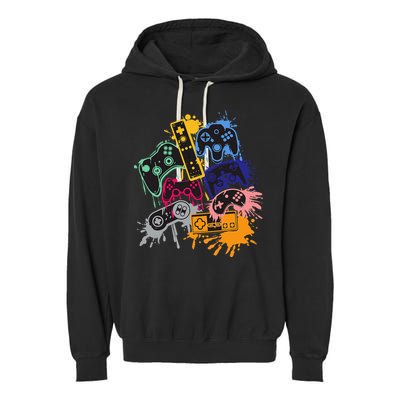 Control All The Things Video Game Controller Garment-Dyed Fleece Hoodie