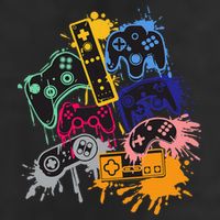 Control All The Things Video Game Controller Garment-Dyed Fleece Hoodie