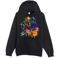 Control All The Things Video Game Controller Premium Pullover Hoodie
