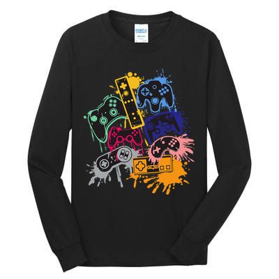 Control All The Things Video Game Controller Tall Long Sleeve T-Shirt