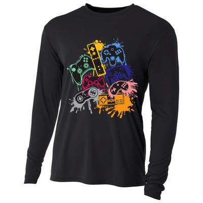 Control All The Things Video Game Controller Cooling Performance Long Sleeve Crew