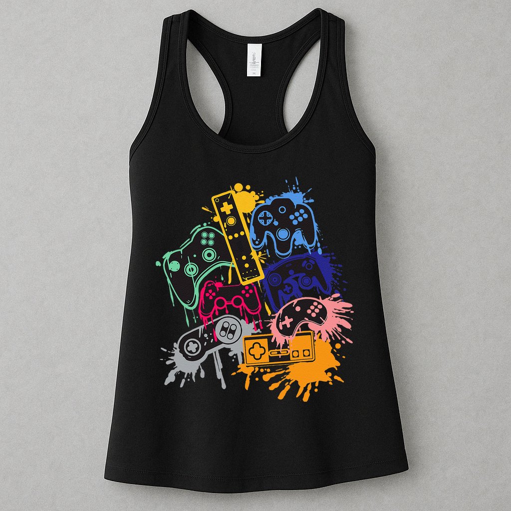 Control All The Things Video Game Controller Womens Tank Top
