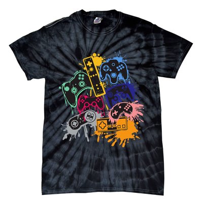 Control All The Things Video Game Controller Tie-Dye T-Shirt