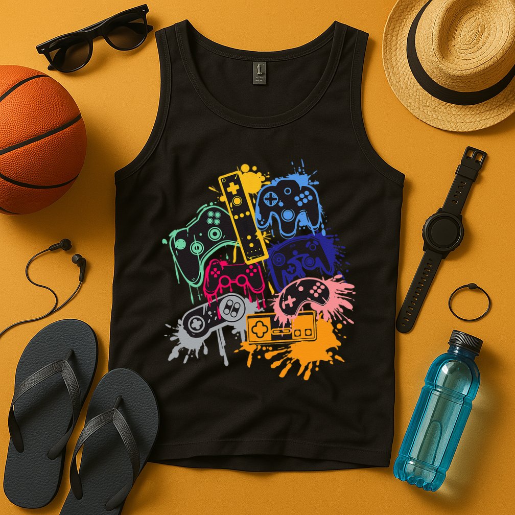 Control All The Things Video Game Controller Tank Top