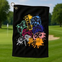 Control All The Things Video Game Controller Golf Towel