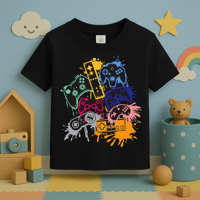Control All The Things Video Game Controller Toddler T-Shirt