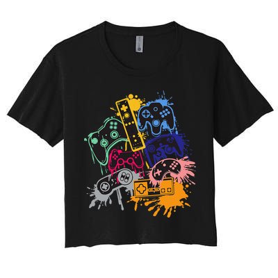 Control All The Things Video Game Controller Crop Top