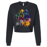 Control All The Things Video Game Controller Cropped Pullover Crew