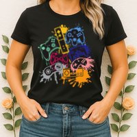 Control All The Things Video Game Controller Womens T-Shirt
