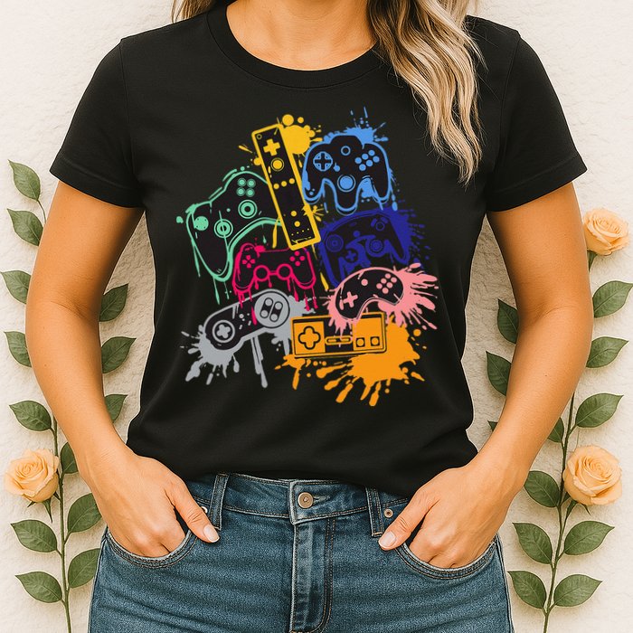 Control All The Things Video Game Controller Womens T-Shirt