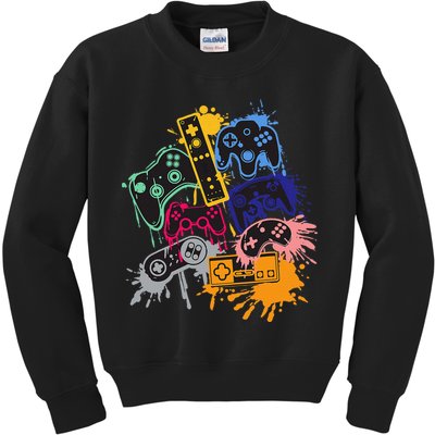 Control All The Things Video Game Controller Kids Sweatshirt
