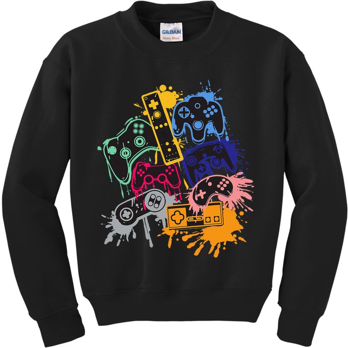Control All The Things Video Game Controller Kids Sweatshirt