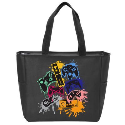 Control All The Things Video Game Controller Zip Tote Bag