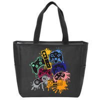 Control All The Things Video Game Controller Zip Tote Bag